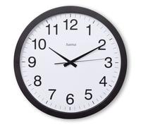 Horloge murale - HAMA - Aruba - Ø 40 cm - Silencieuse - Noire