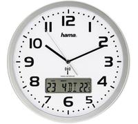 Horloge murale - HAMA - Extra - Affichage analogique - Indicateur de température - Blanc