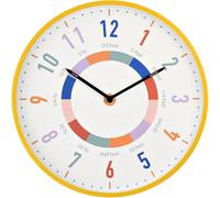 Horloge murale Hometime Kid's Tell The Time - Ocre 30cm WD2184 (Taille unique) (Ocre)