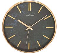 Horloge murale Hometime Slim Line avec motif marbre 31cm - Bleu WD2246 (Taille unique) (Bleu)