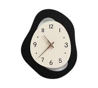 Horloge Murale Horloge Murale Inspirée de Luxe Unique Art Numérique Design Silencieux Alimenté par Pile Horloges Décoratives (24x30cm)