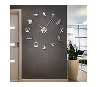 Horloge Murale Horloge murale, Outils de dentiste sans cadre 3D Horloge murale de médecine dentaire Clinique Hôpital stomatologique Orthodontics Room Art Décor horloge Adapté au salon/chambre à couche