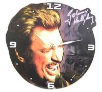 Horloge Murale 'Johnny Hallyday' (au micro) - 38 cm [P9994]