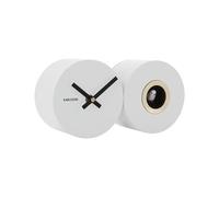 Horloge murale Karlsson Duo Cuckoo Blanc 26x13x7,2 cm