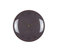 Horloge murale Karlsson Fuerte Dome Marron 3x30,5 cm