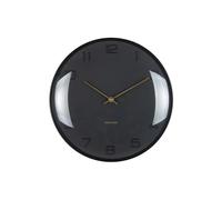Horloge murale Karlsson Fuerte Dome Noir 3x30,5 cm