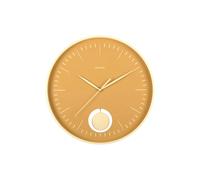 Horloge murale Karlsson Grato Pendulum Jaune 4,8x40,6 cm