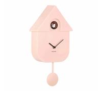 Horloge murale Karlsson Modern Cuckoo ABS Rose 21,5x41x8,5x0,3 cm