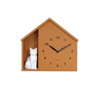 Horloge murale Karlsson Sitting Cat Jaune 24,9x27x9x24,9 cm