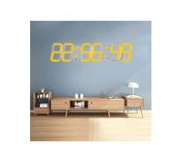 Horloge Murale LED Multifonction Télécommande - ABS PVC 66.5x15x1.5 cm