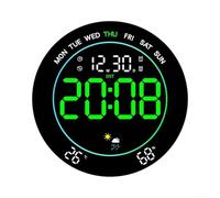 Horloge Murale LED Prédiction Météo ABS 25x25cm Design Horloge(Green)
