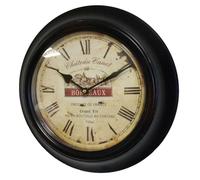 Horloge Murale - L'HERITIER DU TEMPS - Château Canet Bordeaux - Noir - 32x32cm - Vintage