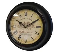 Horloge Murale - L'HERITIER DU TEMPS - Chateau Delafont - Noir - 32x32cm - Vintage