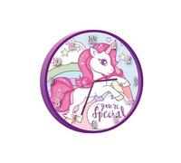 Horloge murale - licorne - rose - 25 cm