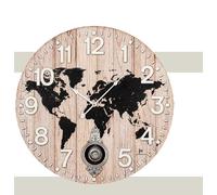 Horloge murale Lowell avec mouvement pendulaire - 21546