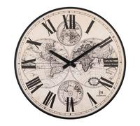 Horloge Murale Lowell JUSTAMINUTE Émisphérique Romain Noir