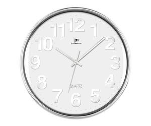 Horloge Murale Lowell JUSTAMINUTE, Modèle 00816B, Blanc, Pour Un Look Et