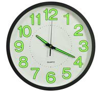Horloge murale lumineuse noire 30 cm