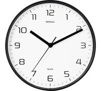Horloge murale Maul 9051690 à quartz 25 cm x 40 mm noir