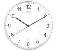 MAUL Horloge murale MAULsprint 30 cm radiopilotée, élégante et lisible, blanche