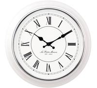 Horloge murale Mebus 19233 à quartz 40 cm x 40 cm x 5 cm x 50 mm blanc