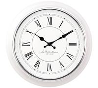 Horloge murale Mebus 19233 à quartz 40 cm x 5 cm blanc