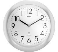 Mebus Horloge murale 52451 radio-pilotée argent Ø 25 cm