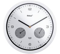 Mebus 52826 Horloge murale et de table Rond Noir, Gris, Blanc