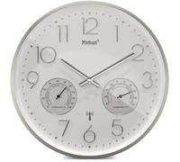 Horloge Murale - MEBUS - Modèle 12989 - Radio-pilotée - Silencieuse - Thermo-hygromètre
