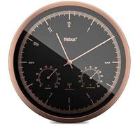 Horloge Murale - MEBUS - TinyTime 1978 - Radio-pilotée - Silencieuse - Thermomètre et Hygromètre