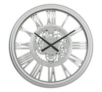 Atmosphera - Horloge Ricky Argent d40cm