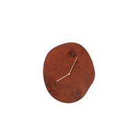 Horloge Murale Melt en Bois de Racine Teinté Foncé