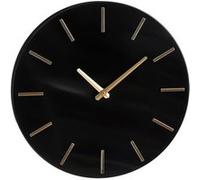 Horloge murale Mica Decorations Brixen Noir Aluminium H4xl35.5xL35.5cm Noir
