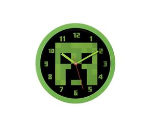 Horloge Murale Minecraft Creeper - Diamètre 25cm