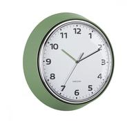 Horloge murale Modern Retro D34cm - Present Time - Vert -