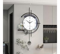 Horloge murale moderne à pendule, horloge à quartz sans tic-tac pour salon, décoration d'intérieur silencieuse, grande horloge murale, œuvre d'art unique pour la maison