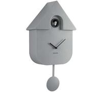 Horloge murale moderne Cuckoo Gris souris