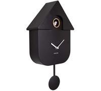 Horloge murale moderne Cuckoo noir