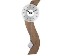 Horloge murale moderne en bois à balancier Couleur : Beige