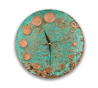 Horloge Murale Moderne en cuivre Faite à la Main, alimentée par Batterie, adaptée au Salon, au Bureau, à la Cuisine et à la Chambre à Coucher. Décoration décorative pour Cuisine, s