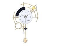 Horloge Murale Moderne en métal, Grande Taille, silencieuse, alimentée par Batterie, idéale pour Le Salon, la Cuisine et la Chambre à Coucher. Décoration Murale décorative pour cui