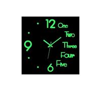 Horloge Murale Moderne Lumineuse À Quartz, Autocollant Numérique, Silencieuse, Décoration D'intérieur(Luminous E)