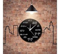 Horloge Murale Moderne Salle Suspendue Horloge Murale Pop Quiz Math Horloge Murale pour Les Passionnés De Mathématiques Math Design Enseignant Cadeau