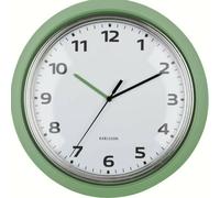 Horloge murale moderne silencieuse en métal vert Bons plans : Nouveauté