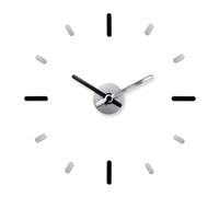 Horloge Murale Moderne, silencieuse et sans tic-tac, pour décoration Murale de Salon, Salle à Manger, Salle de Classe, etc. Décoration pour Cuisine, Salon, Bureau, Chambre (Argent