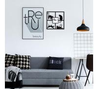 Horloge murale moderne silencieuse, sans tic-tac, avec cadre en aluminium argenté et couvercle en verre, décorative pour la chambre à coucher