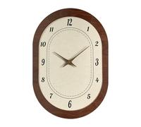 Horloge Murale Moderne Simple 40 cm/15,75 Pouces, décoration Murale sans tic-tac, Horloge décorative pour Salon, Boutique, Restaurant, café, hôtel, Ovale