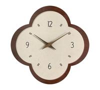 Horloge Murale Moderne Simple 40 cm/15,75 Pouces, décoration Murale sans tic-tac, pour Salon, Boutique, Restaurant, café, hôtel, Forme de Fleur
