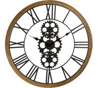 Horloge murale Morgan en métal et MDF beige 70cm Déco moderne