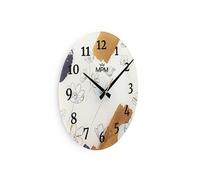 Horloge murale - MPM QUALITY - E09.4377 - Verre - 30 cm - Motifs floraux